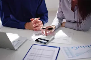 A team undertaking audit services.