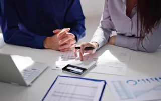 A team undertaking audit services.